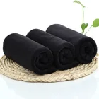 China Towel Microfiber China Durable Absorbent Barber Towel Black Microfiber Towel