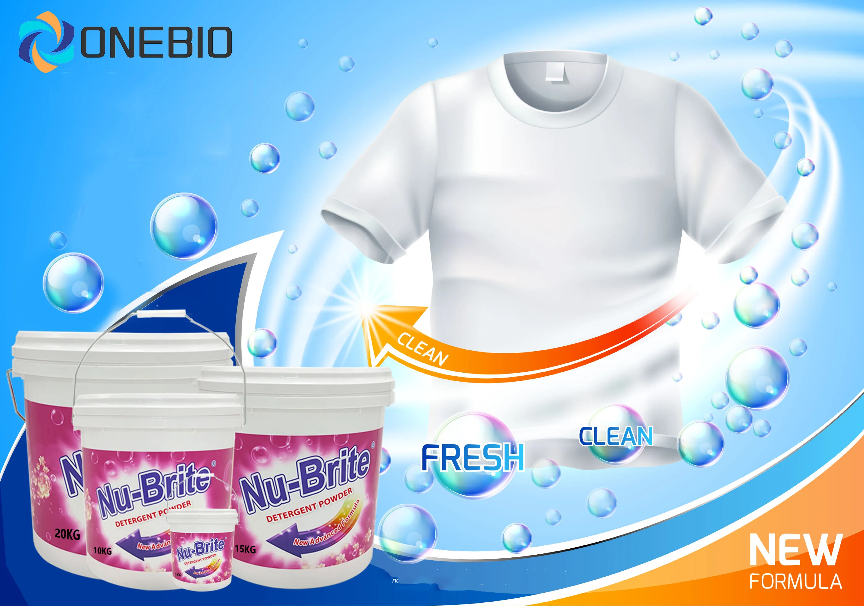 OEM Bulk Manufacture High Foam Washing Detergent Powder 5KG Disposable Soap Powder for Apparel for Washing Plant Bucket supplier