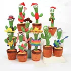 Factory Sell Amazon Hot Sell Electronic Dancing Singing Repeating Words Cactus Plush Toy