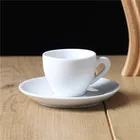 Coffee Modern Design Wholesale Low Price Ceramic White Coffee Tea Cup And Suacers Set For Home Hotel