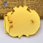 3d Belt Buckle Manufacturers Gold Plating 3D Custom Belt Buckle Logo Maker