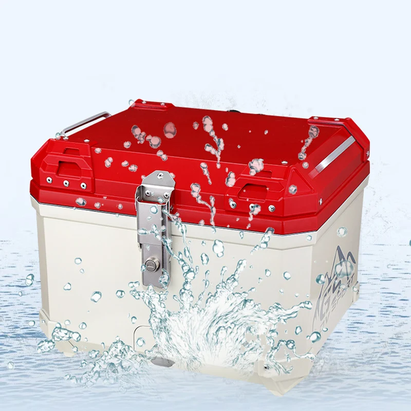 Hot Sale Retro Beautiful Large Capacity Waterproof AntiTheft Customizable Universal Motorcycle Tail Box
