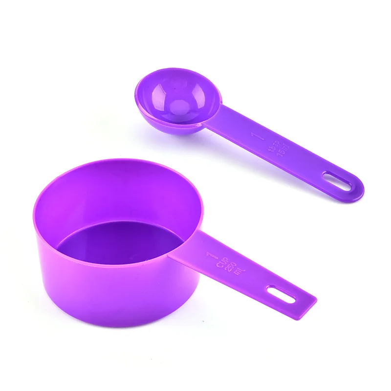 Custom 9 Piece Plastic Measuring Cups and Food Grade Power DIY Baking Measuring Spoons
