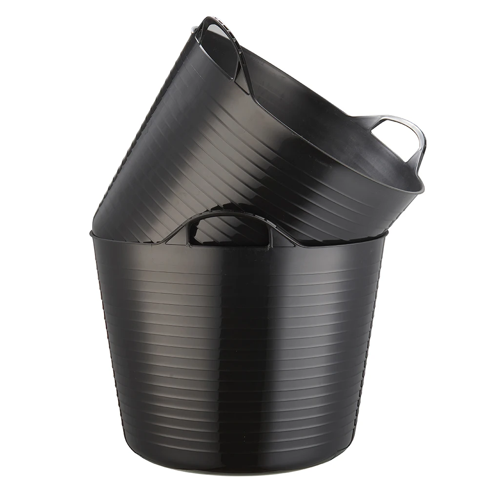 Black plastic round bucket manufacturer