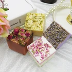 Soap Flower Wholesale OMY LADY 100% Natural And Organic Handmade Face Cleaning Soap Dry Flower Carving Soap