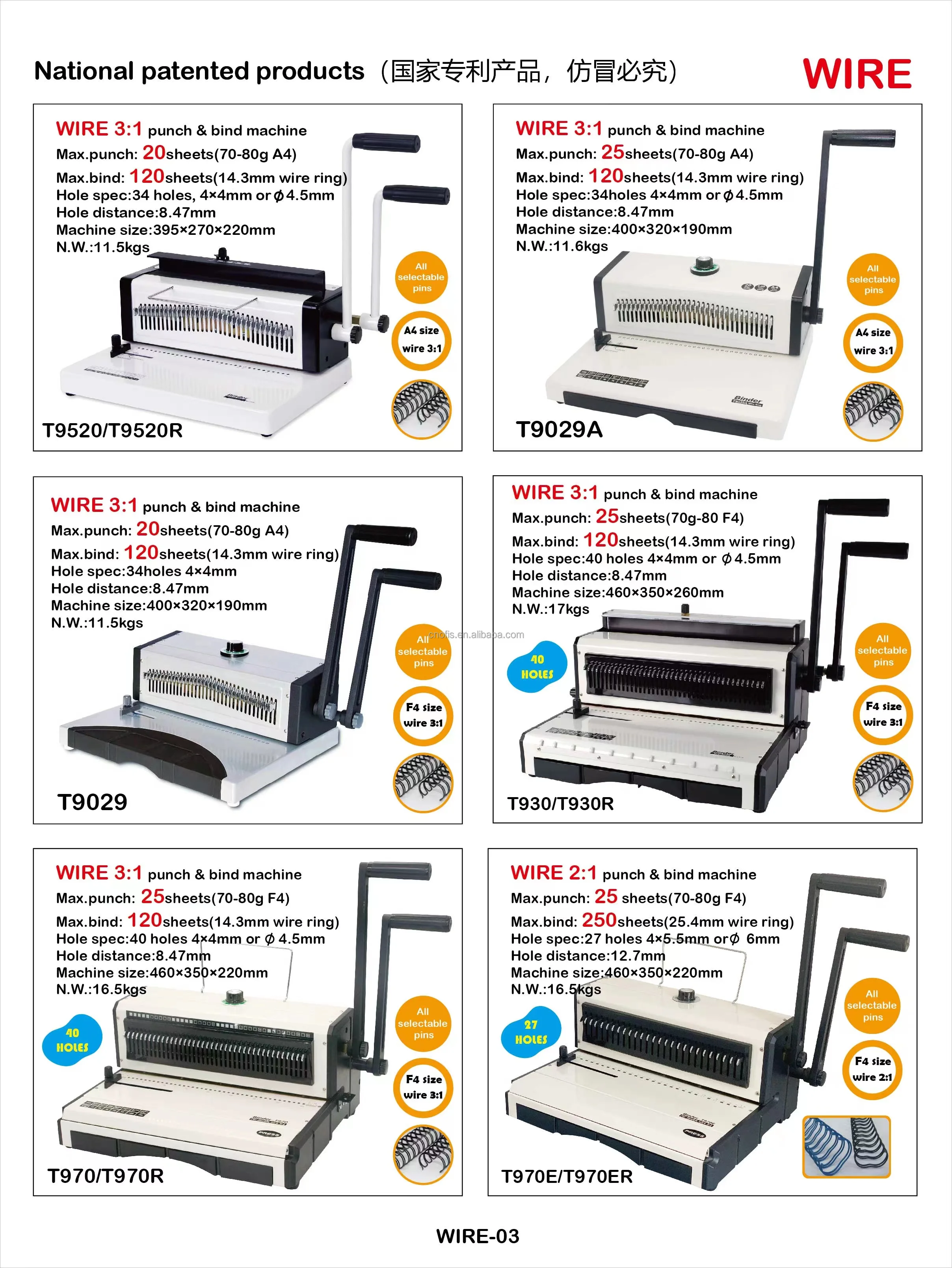 OFIS Coil Book Binder C9028A Spiral Plastic Book Binding Machine Coil Spiral Binder