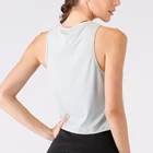 Plain Tank Top Sports Street Sleeveless Loose Plain Running Women Crop Tank Top