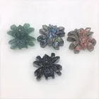 Stone Wholesale Hand Carved Natural Quartz Stone Spider Crystal Cemstone Animal Spider