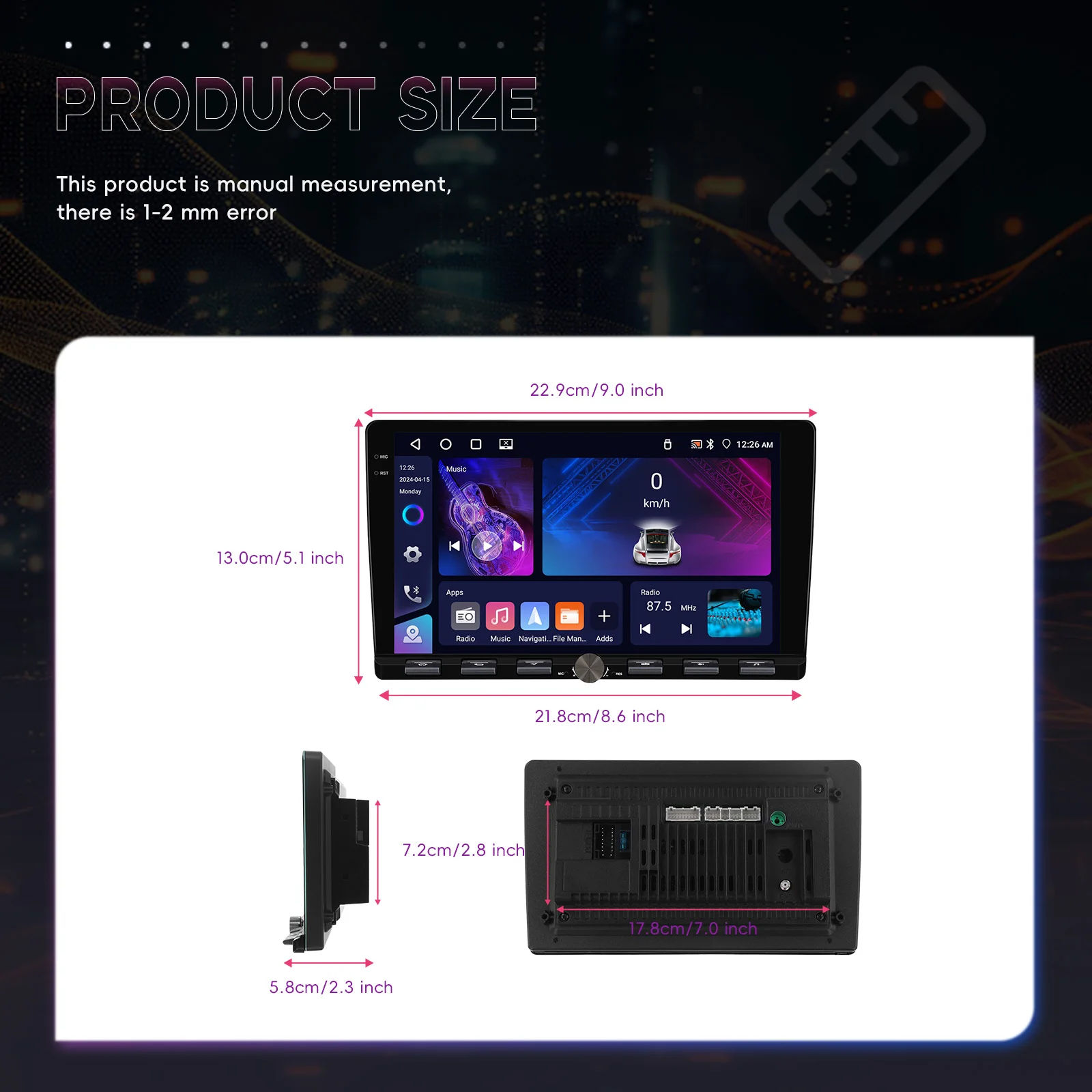 android auto gps wifi fm rds ai dsp bt eq a4170-21