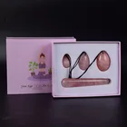 Jade Yoni Eggs Natural Crystal Healing Stone Jade Rose Quartz Egg For Women Pelvic Muscle Training In A Set