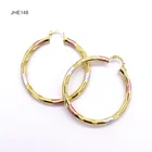 Gold Earrings 18k Earring And Earring JHE149 Gold Earrings 18k 3 Color Hoop Earrings Earrings Women
