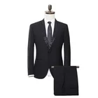 Gentleman British Style Italian Slim Tailoring Custom Business Meeting Wedding Banquet Formal Suit Men's Suit