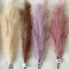 High Quality Shop Art Gallery Decoration 100cm 39 Inch Pink White Purple Artificial Faux Pampas Grass
