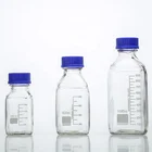 Glass Bottle Glass Glass Reagent Bottle 1000ml Square Laboratory Glass Reagent Bottle With GL45 Lid