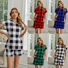 Hooded Vest Hot Selling New Style Hooded Sleeveless Vest Casual Homewear Plaid Printed Suit