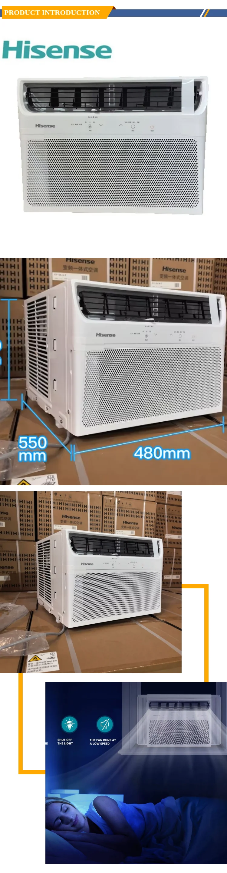 Window Air Conditioner, 9000BTU, 220v, 50hz - detail 6