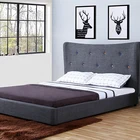 Frame Button Beds And Bed Frames 1321 New Fashion Modern Fabric Soft Bed Frame With Button For Queen Size