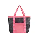 Women Women Bags Women 2021 Hot Selling Beach Bag Summer Mesh Leather Tote Handbag Bags With Leather Handles For Women