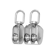 Factory outlet Stainless steel single pulley double pulley for Wire Rope with M15 M20 M25 M32 M50 M75 M100and so on