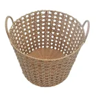 Basket Best Price Household Organizer Plastic Rattan Woven Storage Basket With Handle