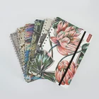 Color Spiral Agenda Printing Full Color Printing B5 Spiral Planne Agenda Notebook With Elastic Band