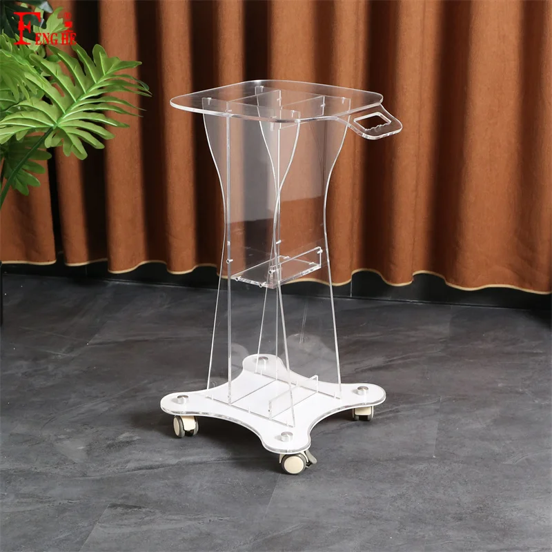 Professional Beauty equipment acrylic medical car Beauty salo trolley Cart