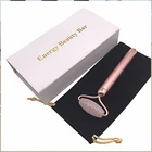 Jade Wholesale Pink Jade Roller 100% Natural Jade Facial Roller Massage For Facial Massage