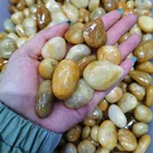 Topaz Polished Topaz Tumbled Stone Healing Gemstones Yellow Jade Gravel For Healing