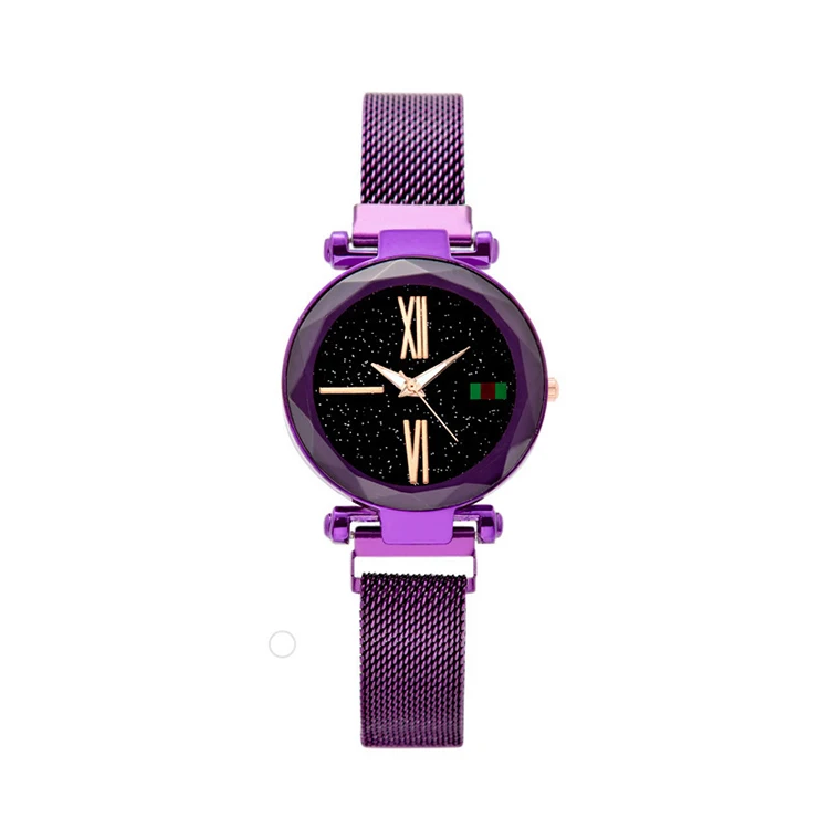 Online Hot Sale Products New fashion Luxury Women High Quality Buckle Starry Sky Ladies Watches Magnet Watch