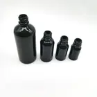 Production Black Color Glass Essential Oil Bottle Black Glass Dropper Bottle