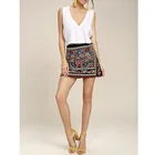 Mini Skirts Mini Fashion Design Casual Empire Mini Floral Ladies Women Embroidery Skirts