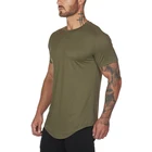 T Shirt Short Short Sleeve Tshirt Wholesale Nylon Spandex Summer Mens Fitness T Shirt Short Sleeve T Shirt Men