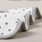 Plain Custom New Born Plain Adjustable Fashion Reversible Cloth Feeding Baby Accesories Bibs