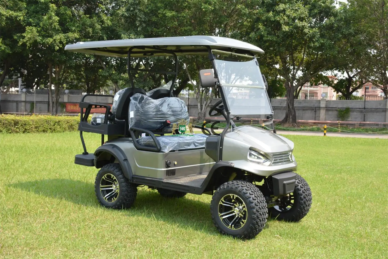 6-Seater Lifted Electric Golf Cart CE Certified Sightseeing Cart with 48V Battery Voltage