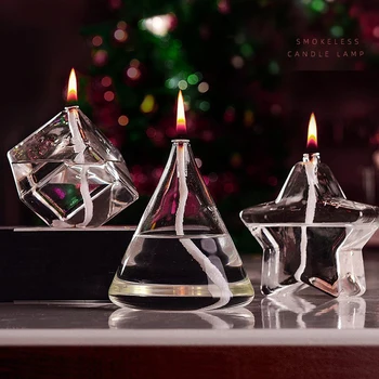 56H Manufacturer direct sales Nordic minimalist oil lamp high borosilicate glass candle holders