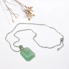 Jewelry Quartz Necklace Fashion Rose Quartz Stone Silver Plated Perfume Bottle Necklace Jewelry