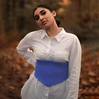 Vest Designer Sweater Vest 2021 New Lady's Crochet Halter Sexy Off Shoulder Sleeveless Crop Sweater Vest