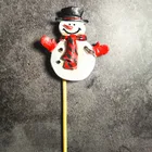 Christmas Cake Decoration Santa Claus Snowman Gift Box Hat Crutch Christmas Cake Topper