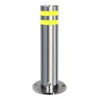 Sales Post Top Sales High End 2 Parts Antitheft Flat Top Bolt Down Removable 304 Stainless Steel Pipe Parking Bollards Post