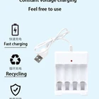 Battery Charger Aa 4-channel USB AAA Battery Charger Is Suitable For NIMH AA 1.2V Battery