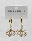 Earrings Hoop Unique And Simple Atmospheric Evil Eye Drop Earrings Charms Copper Hoop Earrings Jewelry For Women