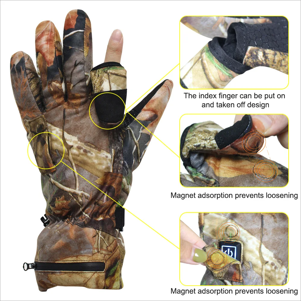 electric heated hunting gloves