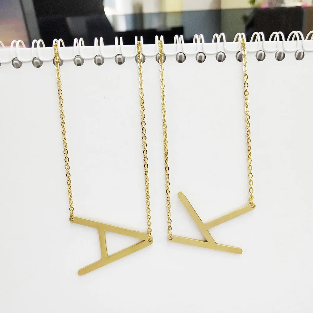 Eico Big Letters Gold Necklace Pendant 