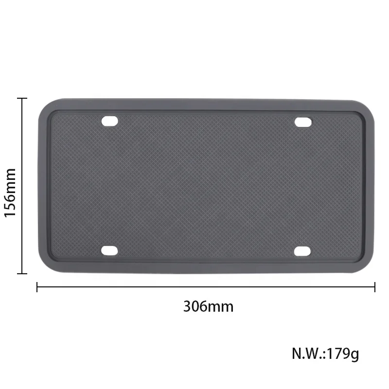 Wellfine Wholesale Car Number Plate Holder Rust-proof Protective Car Tag Cover Custom Silicone License Plate Frame Holder