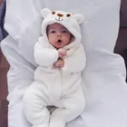 Baby Clothes New Born Baby Clothes Rompers White Coral Fleece Winter Kids Jumpsuit Baby Romper Sets