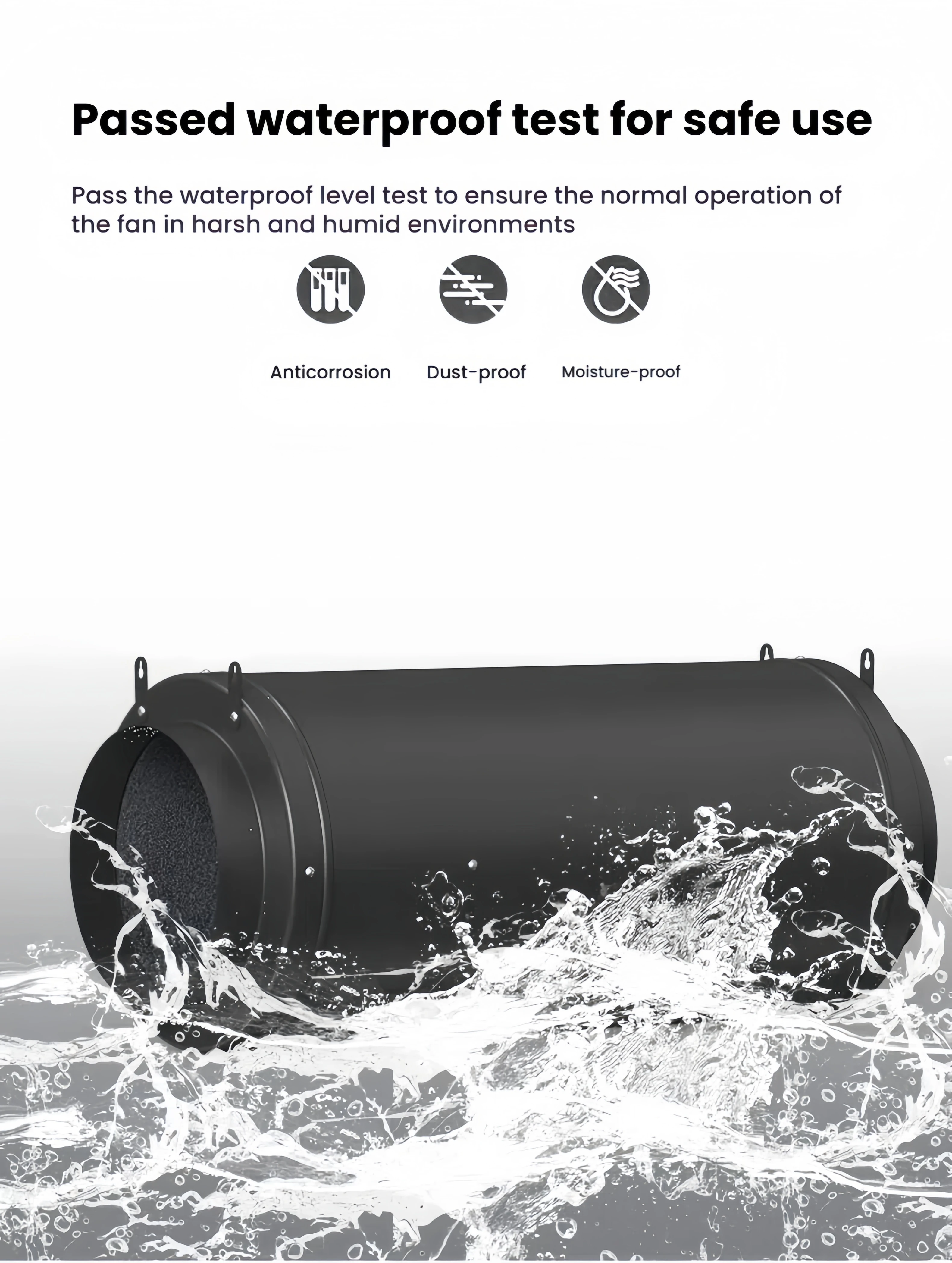 Super Silent Duct Fan, 150mm, Inline - detail 14