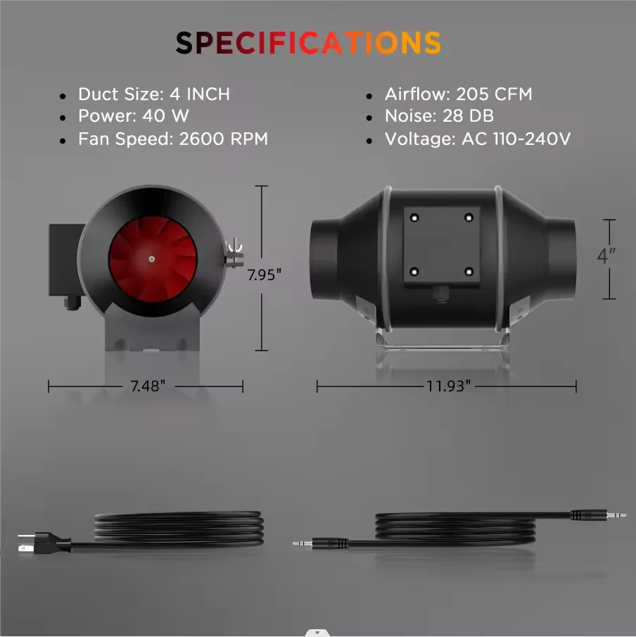Inline Duct Fans, Plastic, PVC - detail 4