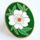 Flower Jeans 2021 New Arrivals Metal Flower Badges Suit Pin Badge Jeans Wears Brooch Custom Enamel Lapel Pin