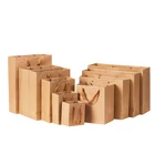 Bag Gifts Wholesale Kraft Paper Bag Shopping Gifts Handicraft Shoes Costume Packaging Kraft Paper Bag