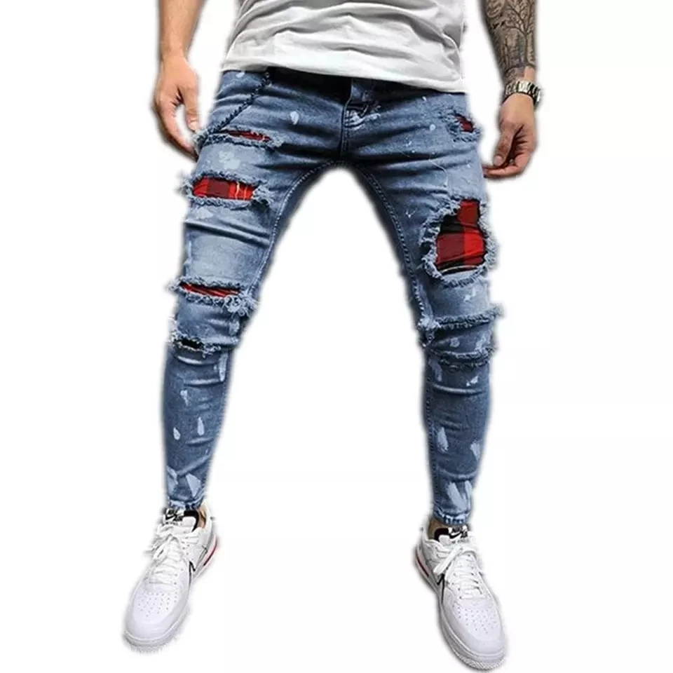 men's skinny jeans ripped
